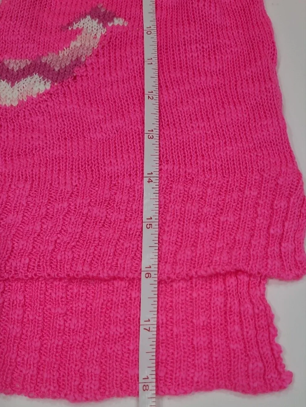 Heart N Crush Girls Bright Pink Anchor Knit Sweater - Sz M